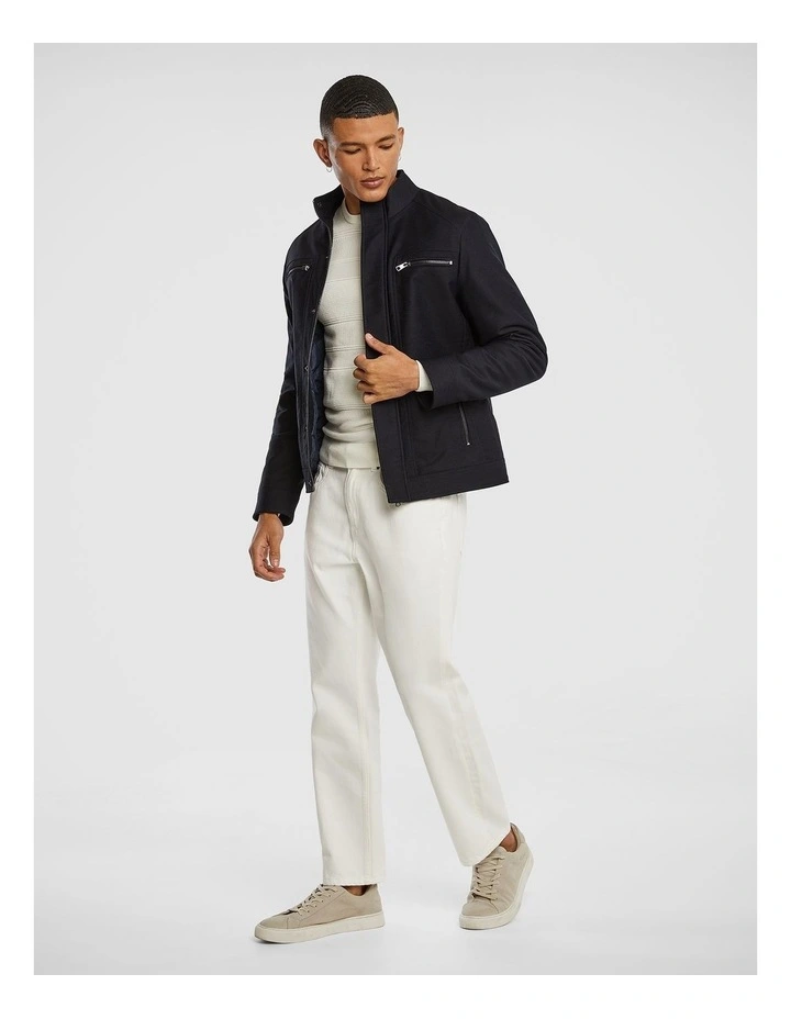 Colt Racer Jacket in Dark Blue
