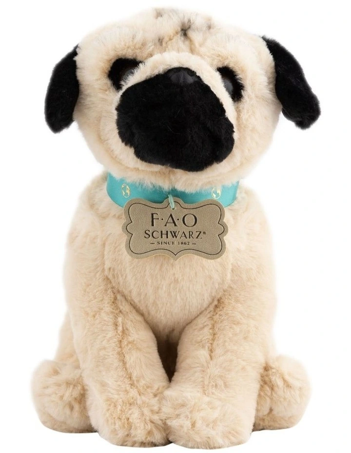 Recycled Bottle Pug Plush Toy 25 Cm
