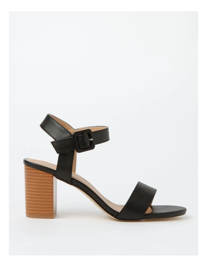 Beckham Block Heel Sandal in Black