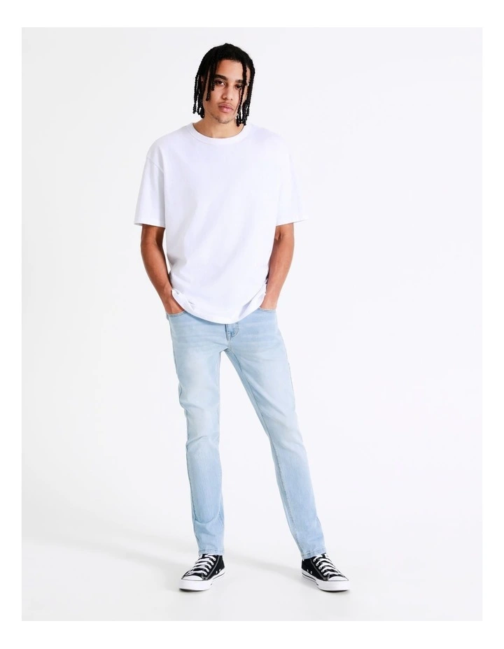 Ethan Slim Fit Jean in Artic Blue