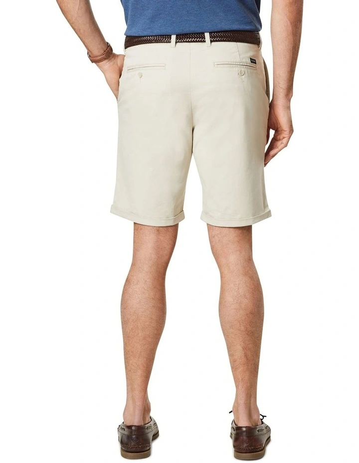 Modern Club Stretch Shorts in Beige