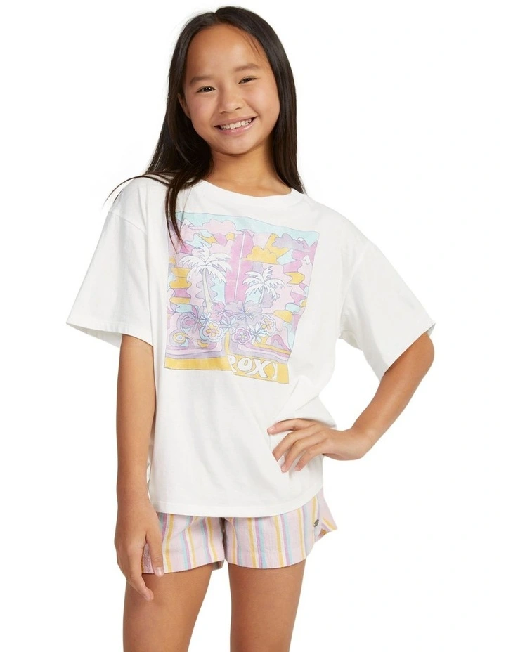 Gone To California Oversized T-shirt in Snow White