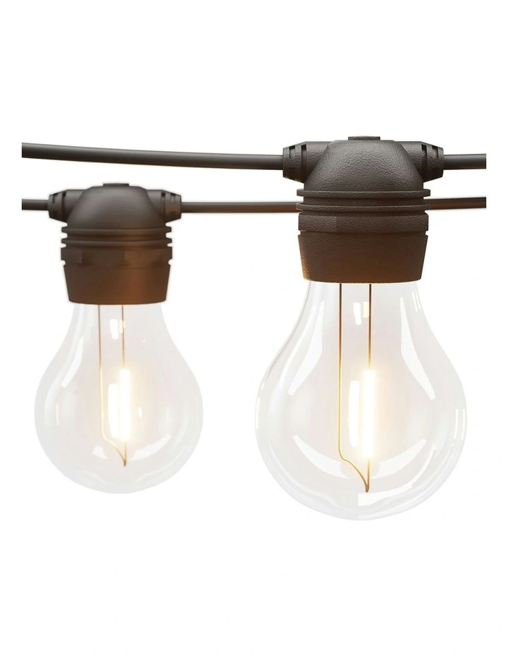 Solar Festoon Lights 17cm Outdoor LED String Light 2pcs in White