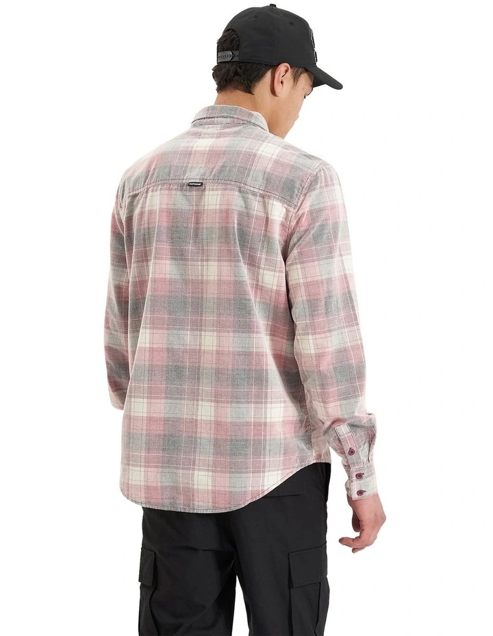 Treshold Casual Long Sleeve Shirt in Renaissance Red Check