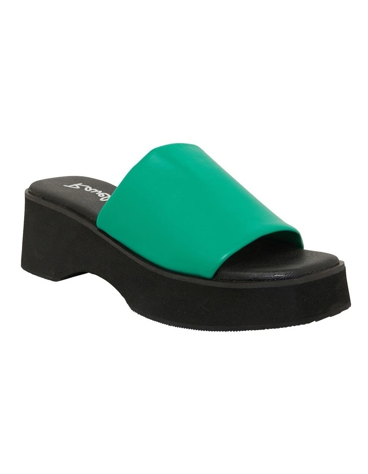 Fiasco Green Smooth Sandals