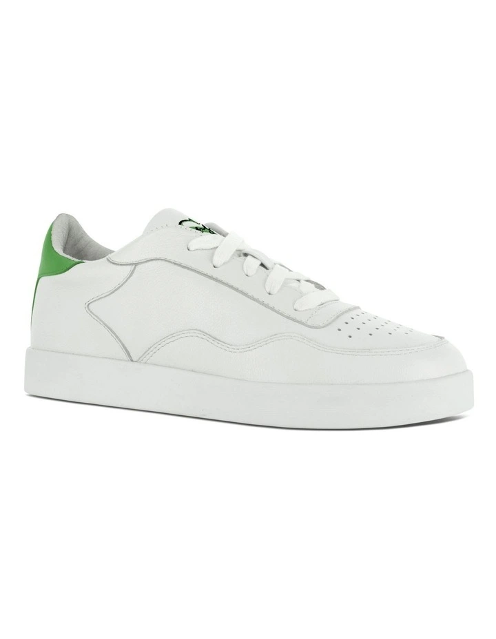 Alfy Sneakers in White/Green