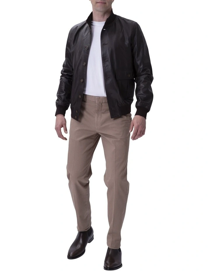 Henry Sartorial x Valstar Iconic Leather Jacket Caffe