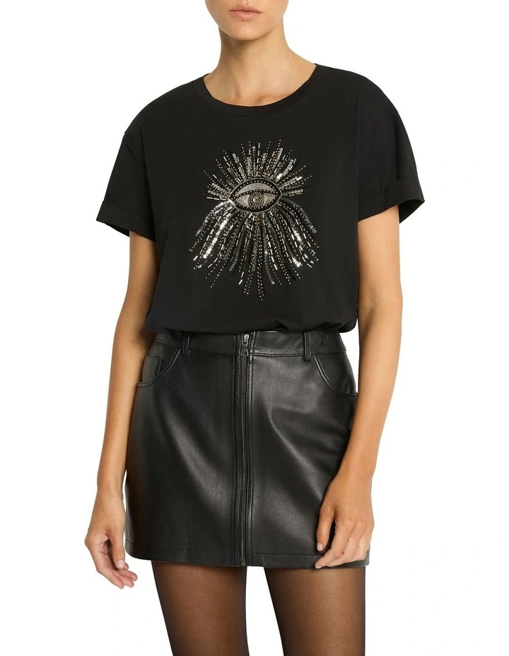 Eye See You Tee in Black