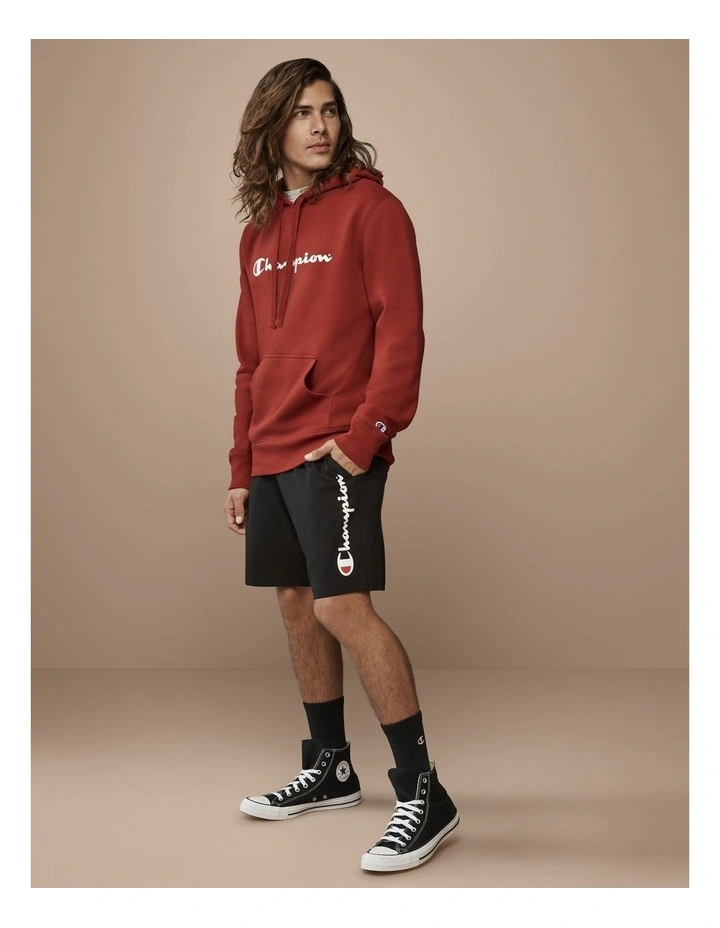 Script Jersey Short in Black