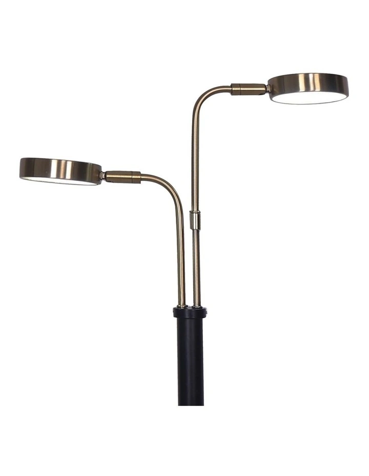 Metal Table Lamp Brushed Gold/Black