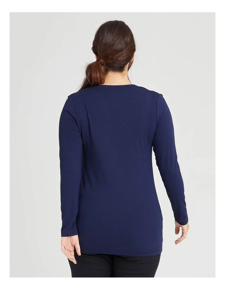 Bamboo Body Top Dark Indigo