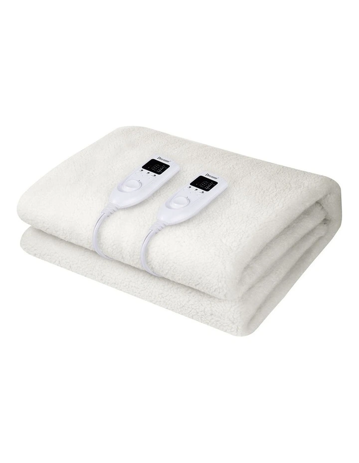 Double 350GSM Electric Blanket in White