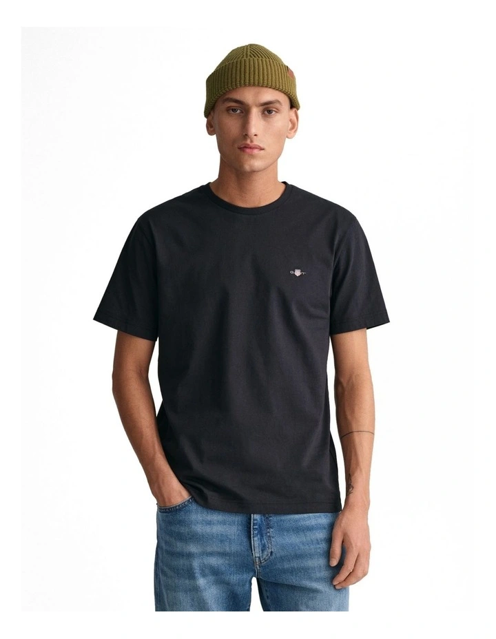 Regular Shield T-shirt in Black