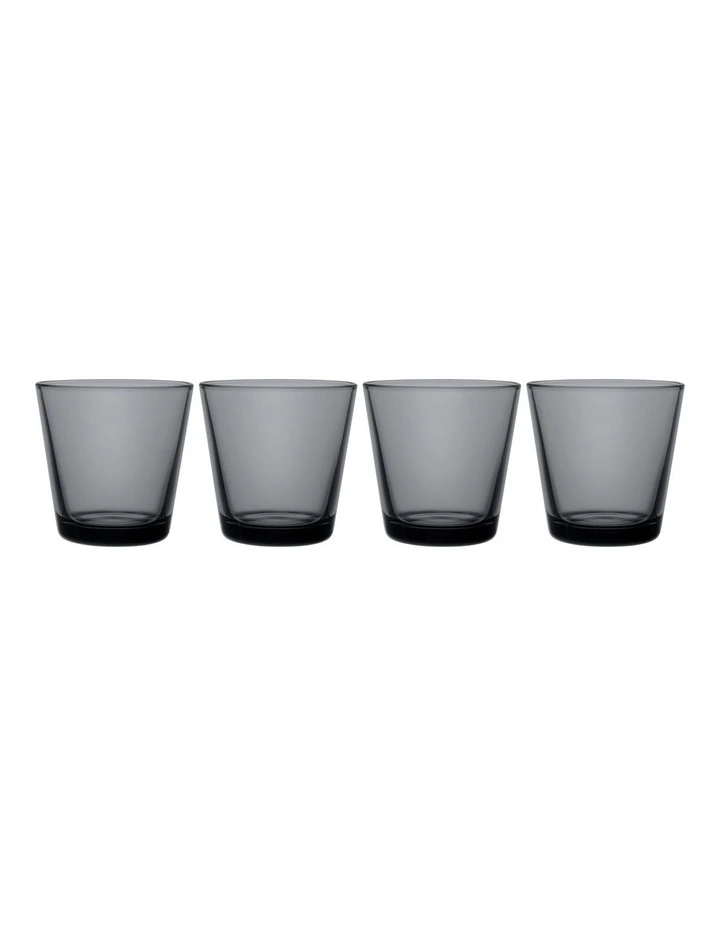 Kartio Tumbler Set of 4 in Dark Grey
