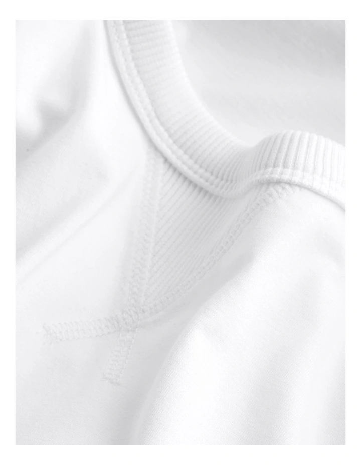 Badge Regular Tee in Bright White