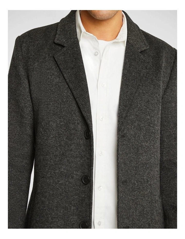 Willem Duster Coat in Charcoal