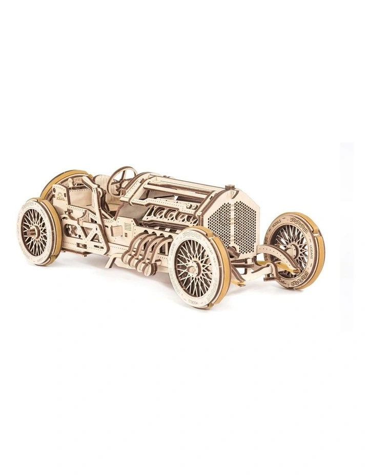 U-9 Grand Prix Car 348 Piece Wooden 3D Puzzle