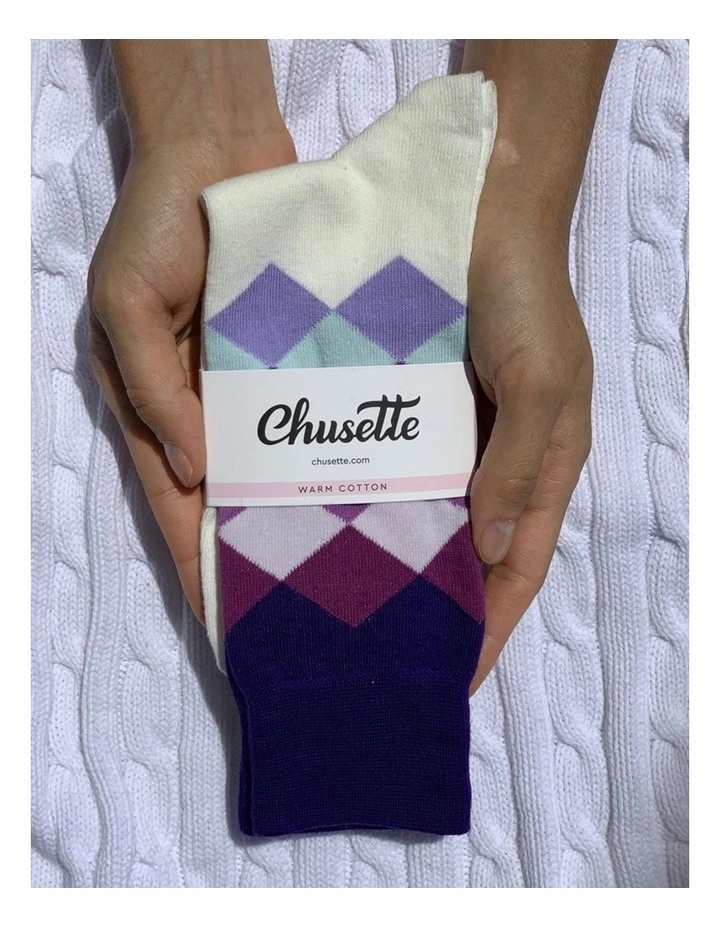 Men's Socks in Purple Velvet 10 Pack