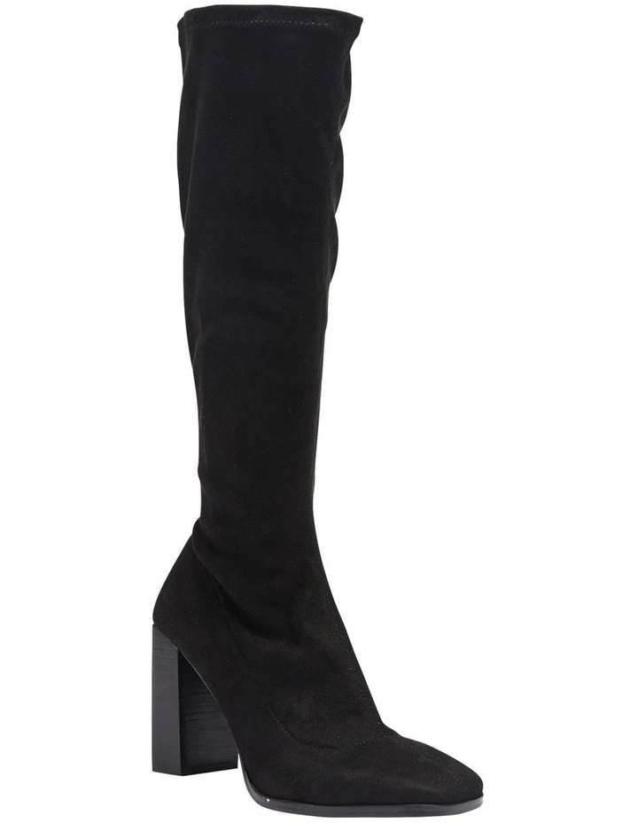 Damsel Boots In Black Micro