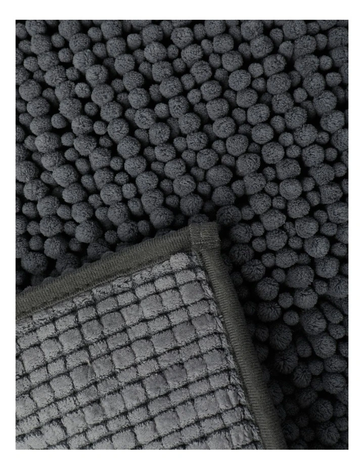 Norfolk Super Soft Microfibre Contour Mat in Charcoal