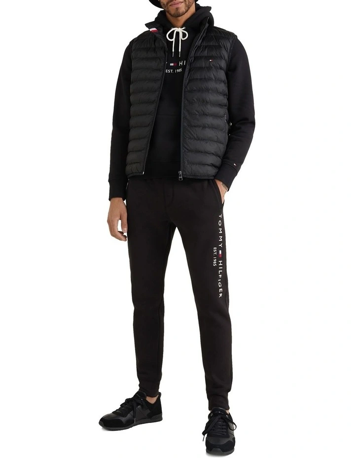 Packable Quilted Vest in Black
