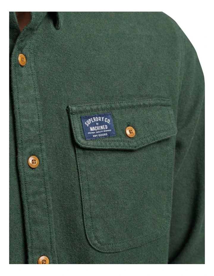 Trailsman Flannel Shirt in Enamel Green