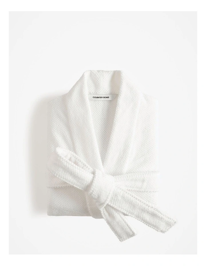 Calo Australian Cotton Bath Robe in White
