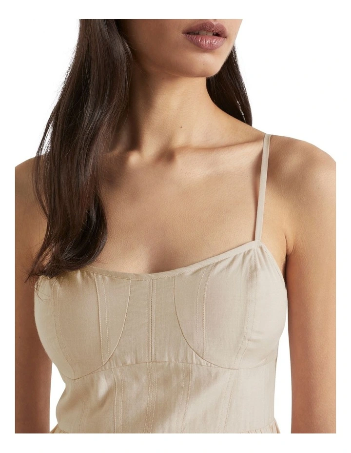 Corseted Midi Dress