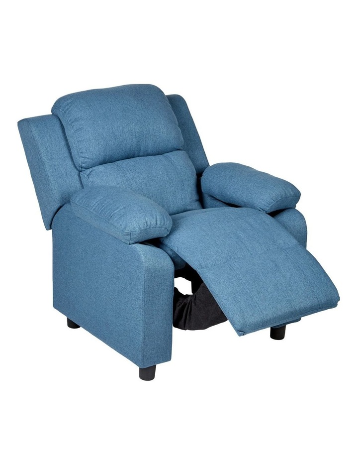 Erika Kids Recliner Sofa Chair Lounge Couch Armchair Childrens Set of 2 in Blue