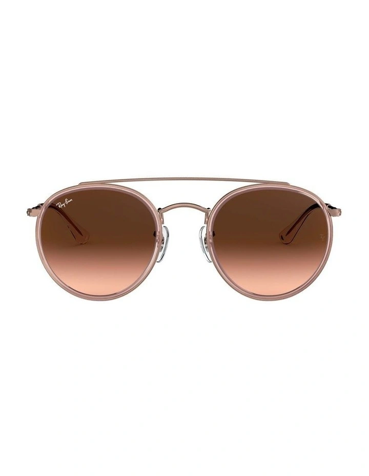 Round Double Bridge Pink RB3647N Sunglasses
