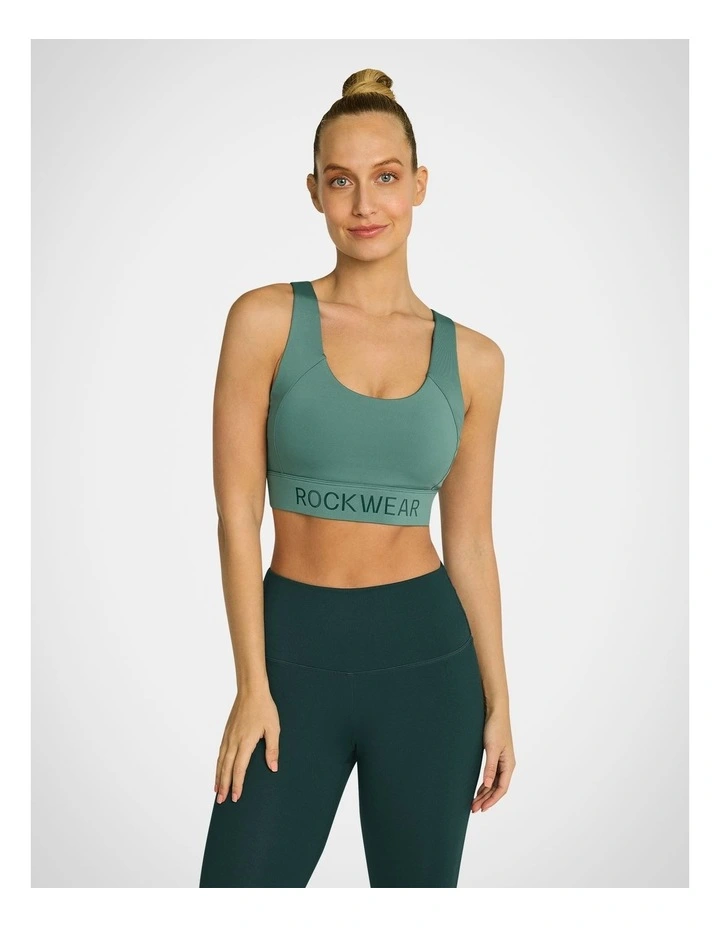 Zen Adjustable High Impact Sports Bra in Light Khaki