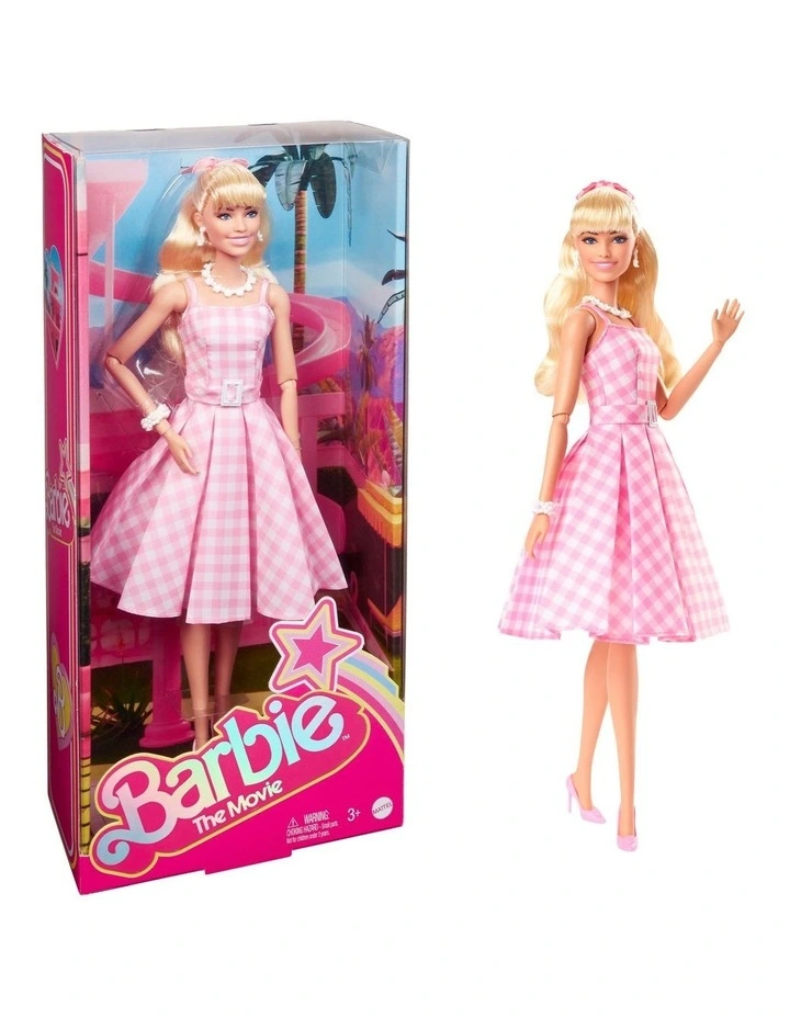 Movie Doll Gingham Dress in Pink