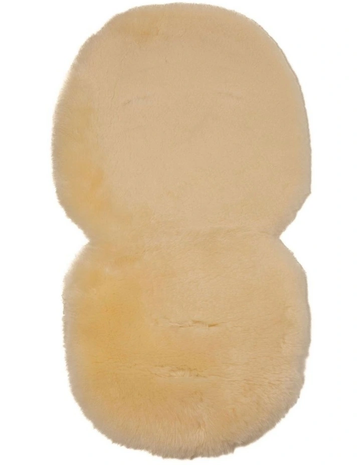 Luxury Lambskin Shorn Wool Pram Liner in Natural