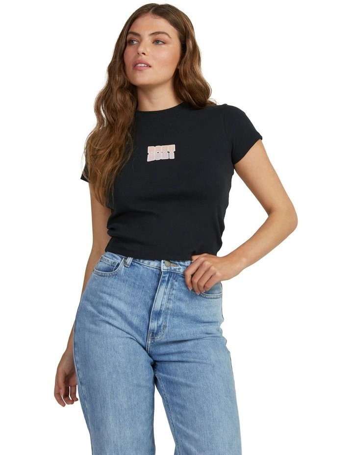 Summertime Glow Boyfriend T-shirt in Anthracite