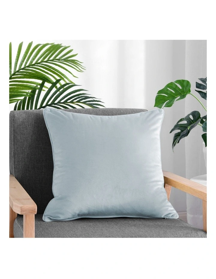 Bronte Velvet Cushion 45x45cm in Ice Blue