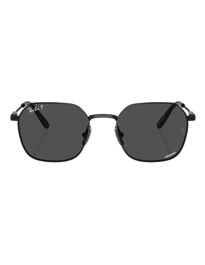 Jim Titanium Polarised Sunglasses in Black