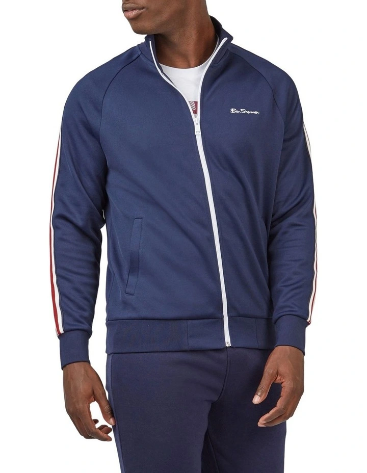 House Taped Track Top in Blue