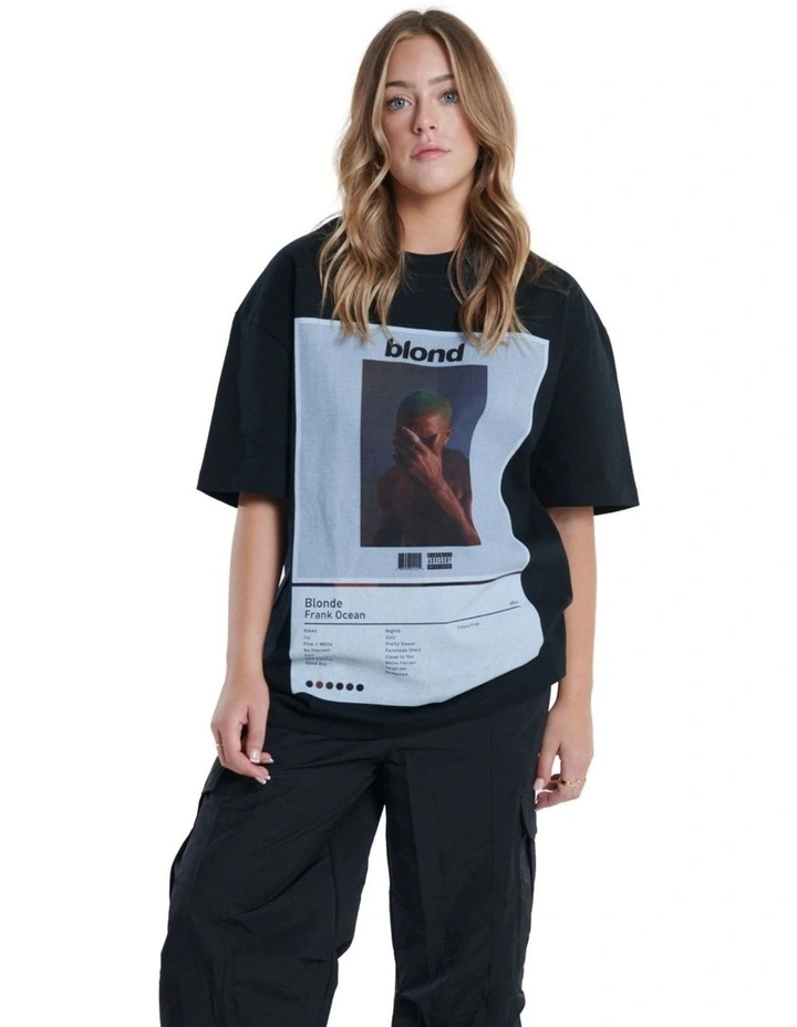 Frank Ocean 'Blond' Album T-shirt in Black