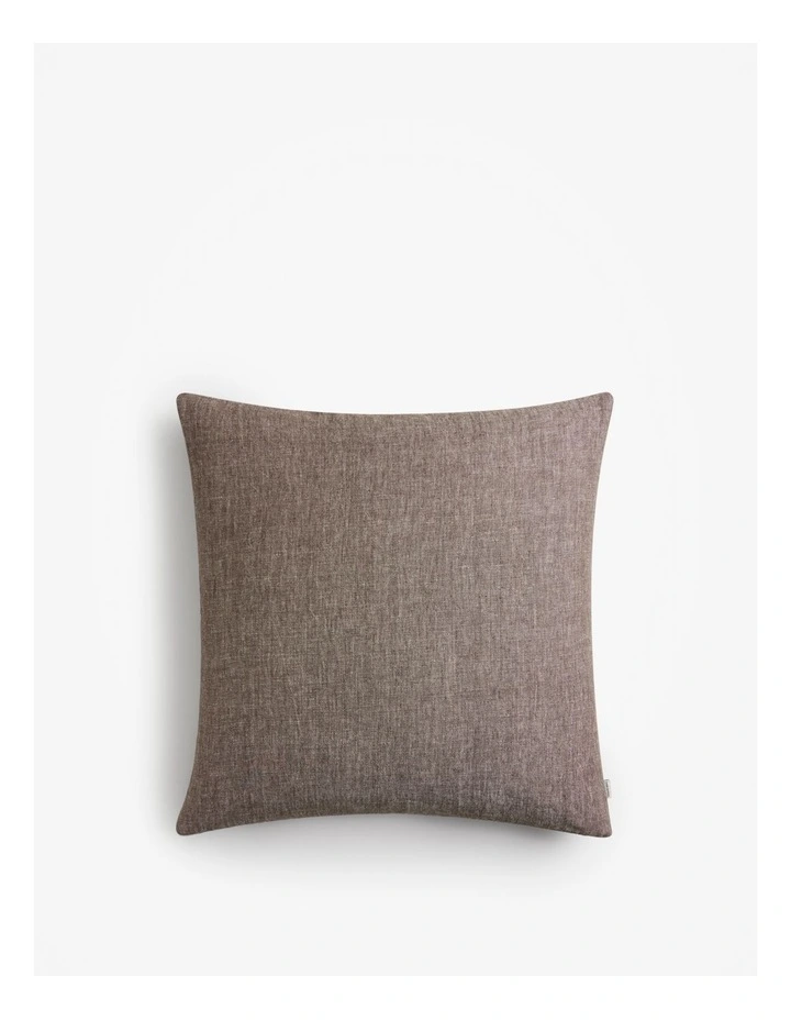 Cove Linen Cushion 60x60cm in Chocolate