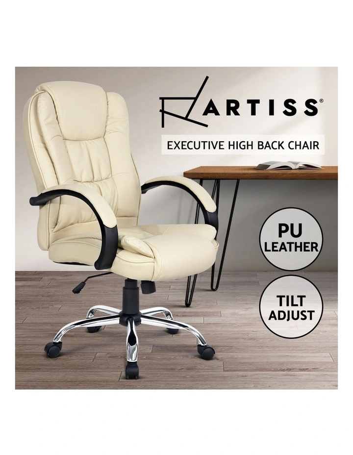 Executive Premium PU Faux Leather Office Computer Chair