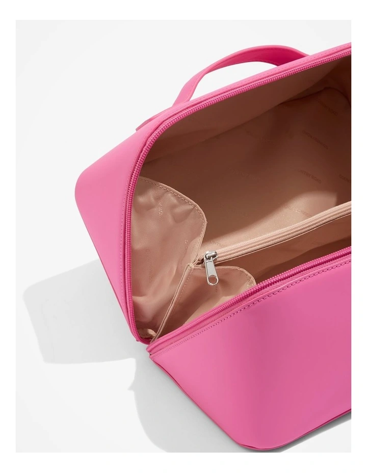 Large Convertible Cosmetic Case in Pink Punch