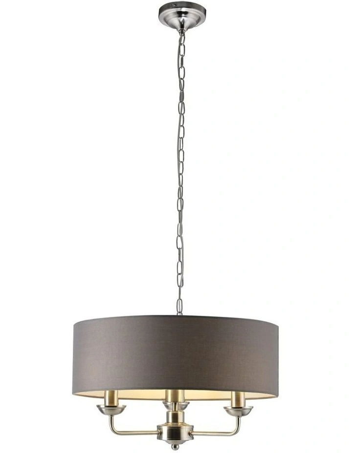 Beata Chandelier Light Grey