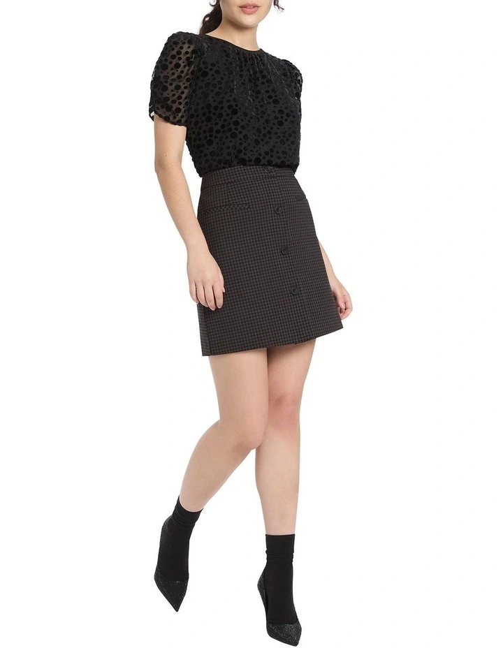 Kiss On My List Mini Skirt in Black