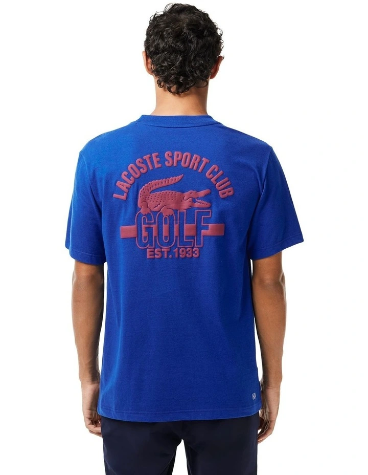Lacoste Golf Club T-shirt in Cobalt