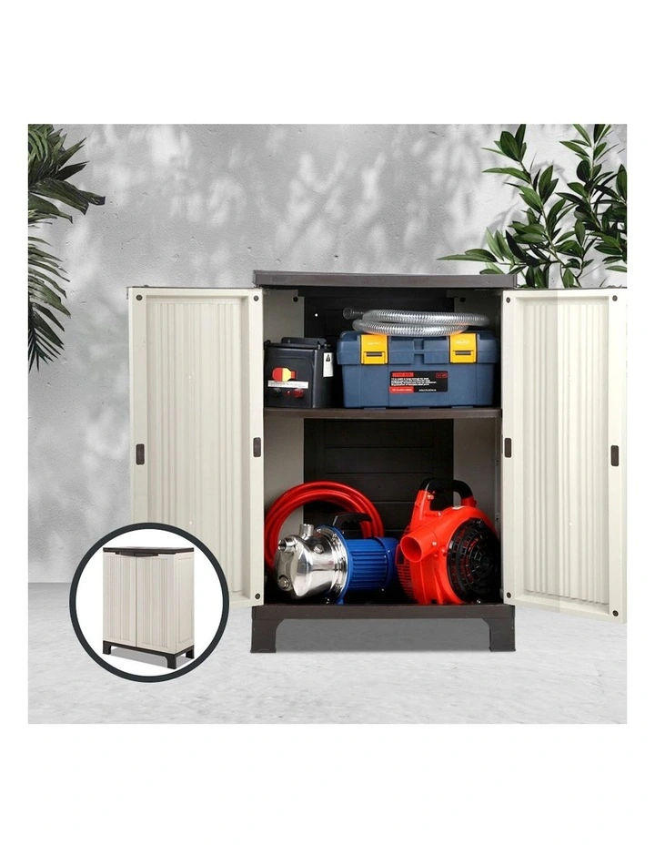 Lockable Storage Cabinet in Beige