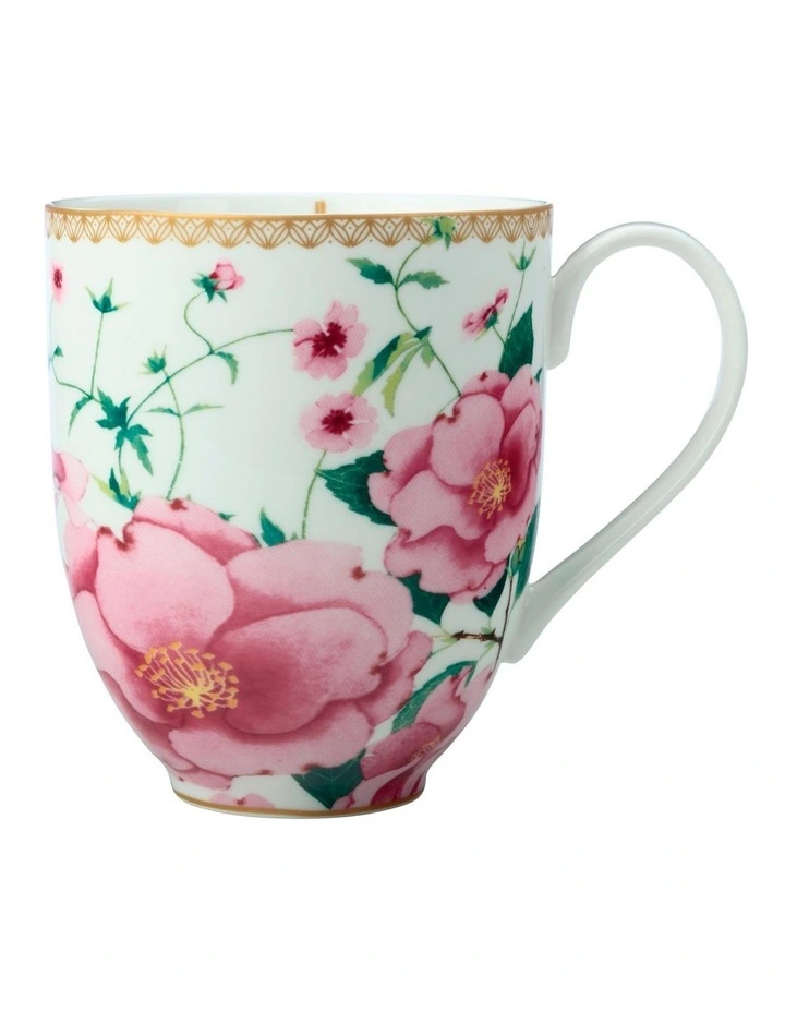 Teas & C's Silk Road Coupe Gift Boxed Mug 440ml in White