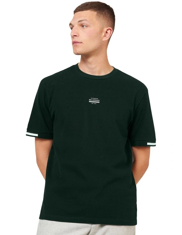 Pique Tee in Green