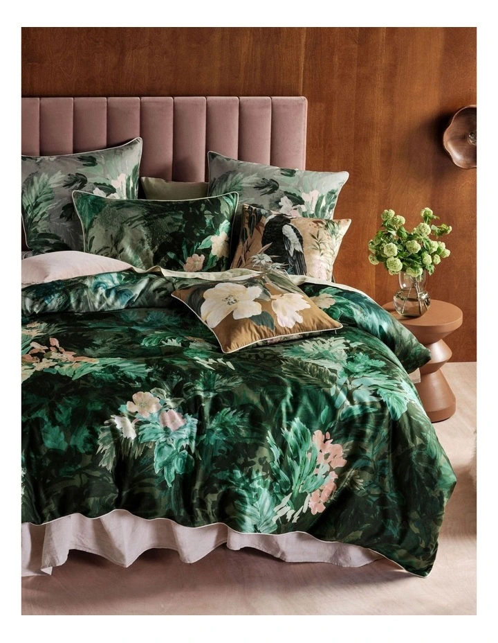 Retreat Quilt Cover Set in Green