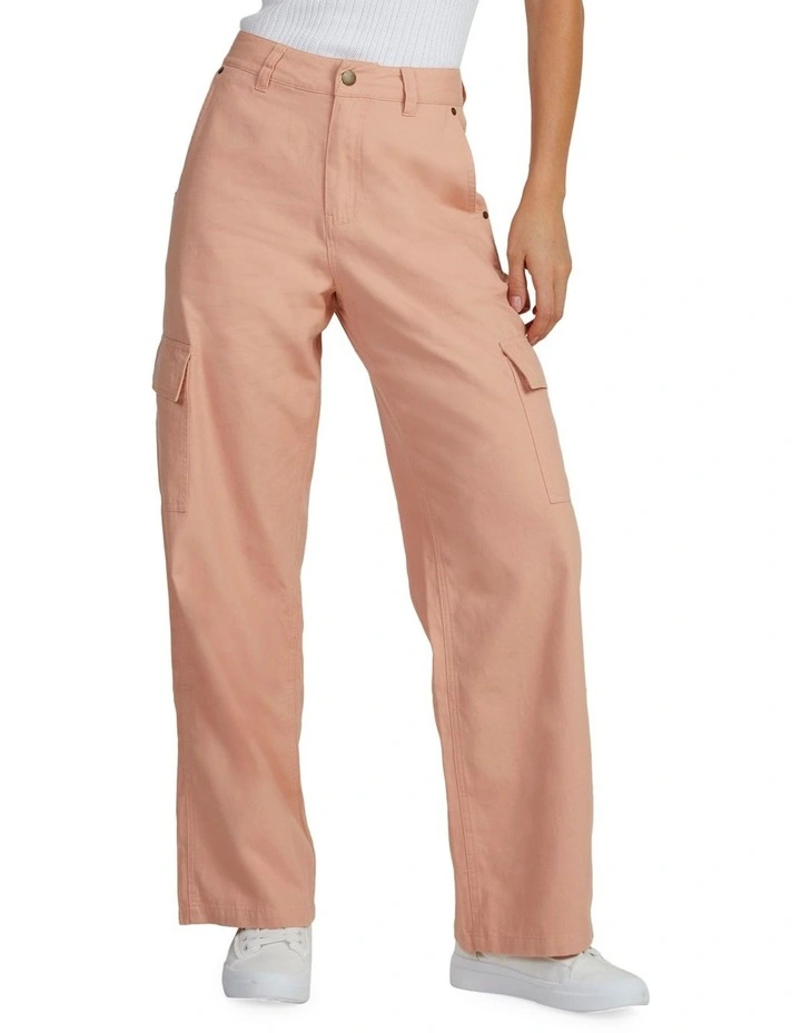 Lefty Cargo Trousers in Cafe Creme