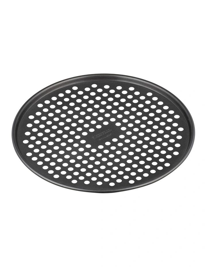 Baker Maker Non-Stick Round Pizza Crisper 30.5cm in Black
